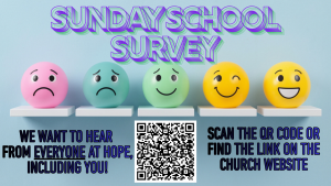Sunday School Survey